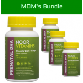 MOM BUNDLE- PRENATAL DHA + GINGER SOFTGEL VITAMINS | Halal-Vitamins 